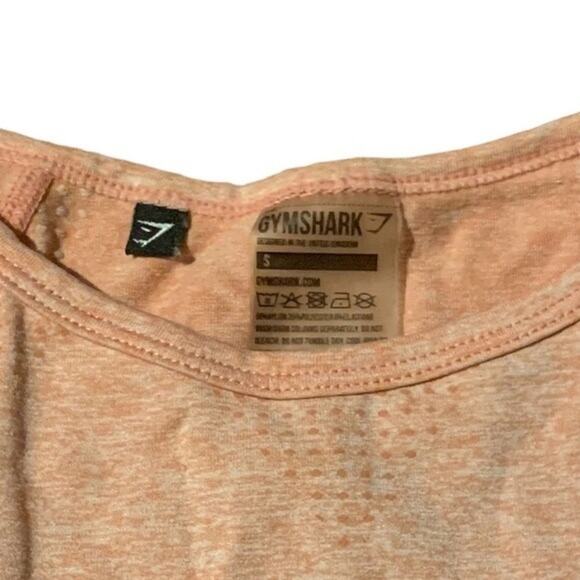 Gymshark Vital Seamless Cropped Top Long Sleeve Peach Size Small - Picture 4 of 8